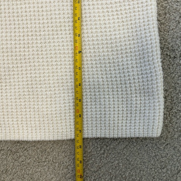 Lord & Taylor Cream Waffle Knit Sweater - Picture 12 of 12